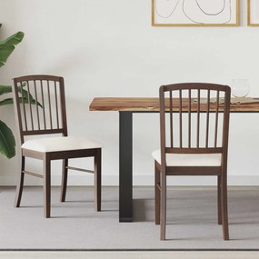 vidaXL Cadeiras de Jantar 2 pcs Marrom Claro 50 x 52,5 x 91 cm