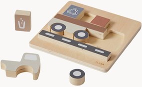 Conjunto de brincar em madeira Truck Puzzle, conjunto de 10