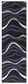 vidaXL Tapete/passadeira 80x300 cm preto