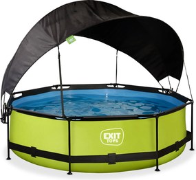 Piscina redonda Lime ø300x76cm com bomba de filtragem e cobertura - Verde