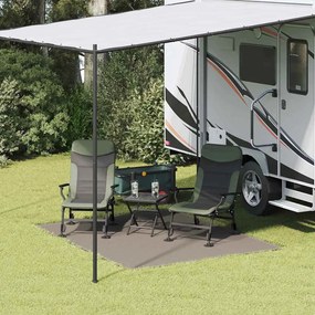 vidaXL Tapete para Barraca Cinzento-claro 250 x 200 cm Polietileno