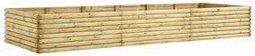 vidaXL Canteiro elevado p/ jardim 300x50x48 cm pinho impregnado 19 mm