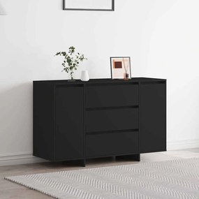 vidaXL Sideboard Preto 120x41x75 cm Madeira de engenharia