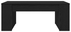 Mesa de Centro Carvalho Preto 102x55x42 cm Madeira Engenheirada