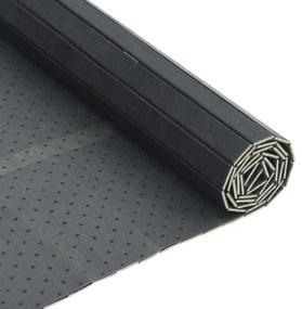 Tapete retangular 100x200 cm bambu cinzento