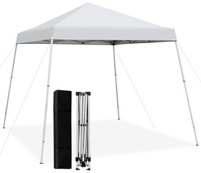 Cadeira de diretor de acampamento dobrável com bolsa térmica e mesa lateral - azul