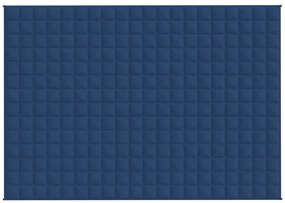 Manta pesada 6 kg 140x200 cm tecido azul