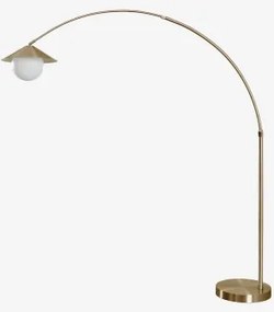 Luminária De Chão De Ferro Para Área Externa Orvina Dourado - Sklum