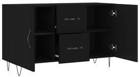 Aparador 100x36x60 cm derivados de madeira preto