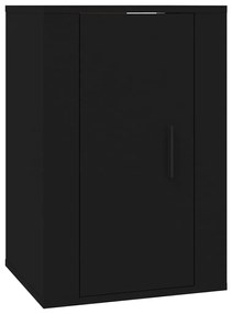 Móveis de TV de parede 2 pcs 40x34,5x60 cm preto
