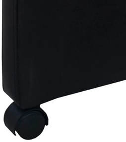 Cadeiras de jantar 6 pcs couro artificial preto