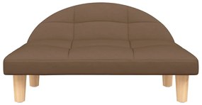 Cama para cães 70x52x30 cm tecido castanho