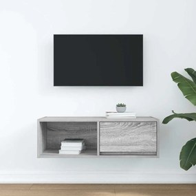 Móvel de TV 80x31x25,5 cm derivados de madeira sonoma cinzento