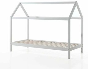 Cama infantil de Casa DALLAS LP 90x200 Com Estrado Branca