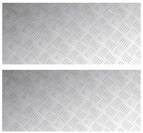 Placas de Alumínio Checker vidaXL 2 unidades Antiderrapantes 90x40 cm
