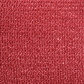 Para-sol estilo vela 160 g/m² 2x3 m PEAD vermelho