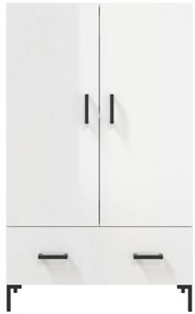 Aparador alto 69,5x31x115 cm derivados madeira branco brilhante