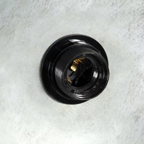 Candeeiro suspenso industrial redondo 25 W 30 cm E27 prateado