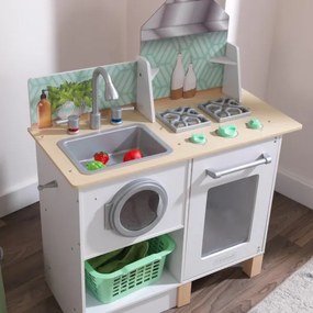 Cozinha Infantil Madeira Bater Whisk & Wash Kitchen & Laundry