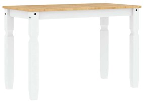 3 pcs conjunto de jantar Panama madeira pinho maciça branco