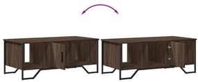 Mesa de centro 100x51x40 cm derivados madeira carvalho castanho