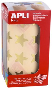 Rolo Autocolantes Estrela Ouro 19,5MM