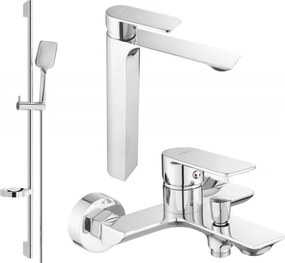 Mexen Alexa Conjunto de banheira DQ62, cromado - 71213DS62-00