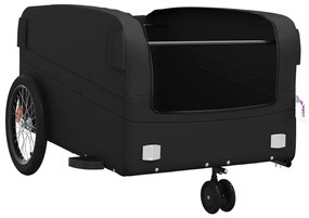 Reboque para bicicleta 45 kg ferro preto