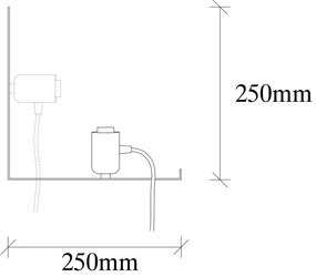 Candeeiro de Parede Tokyo – Branco – 50 x 25 x 25 cm