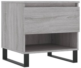 Mesas de centro 2 pcs 50x46x50cm deriv. madeira cinzento sonoma