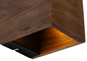 LED Conjunto de 4 Apliques Inteligentes em Madeira de Nogueira com Wi-Fi G9 - Transfer Rústico
