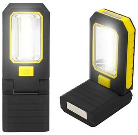 Lanterna LED Edm Cob XL Gancho íman Amarelo Abs 200 Lm