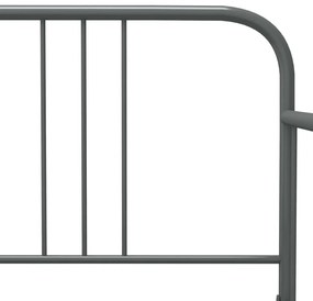Estrutura sofá-cama de puxar 90x200 cm metal cinzento