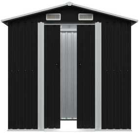 Abrigo de jardim 204x132x186 cm aço antracite