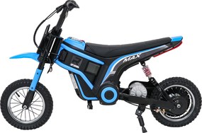 Mota eletrica bateria 350W para Crianças RZ56 MAX Rodas Ar, Couro ecológico Azul