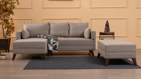 Sofá-Cama de Canto Bella – Creme – 205x85x140 cm