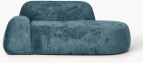 Chaise longue em teddy-bouclé Wolke (2 lugares)