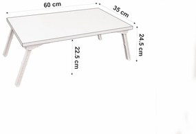 **** Secretária Elevatória para Portátil Gusto – Atlantic Pine White –