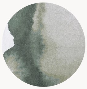 Tapete lavável redondo jacquard para interior e exterior Lagoon