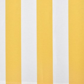 Toldo dobrável manual 300 cm amarelo/branco