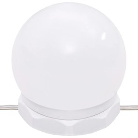 Toucador com luzes LED 96x40x142 cm carvalho sonoma