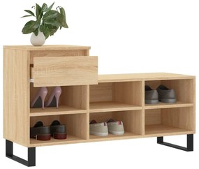 Sapateira 102x36x60 cm derivados de madeira carvalho sonoma