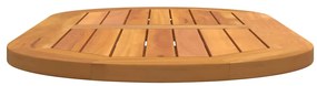 Tampo de Mesa 90x45x2,2 cm Oval de Madeira Sólida de Acácia