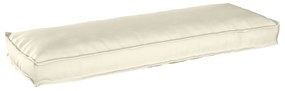 vidaXL Almofada de Pallet para Banco Creme 120x40x8 cm Tecido Oxford