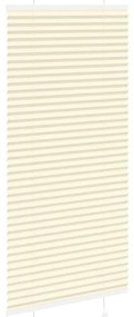 Creme Plissada Cega 65x100 cm Largura Tecido 64,4 cm Poliéster