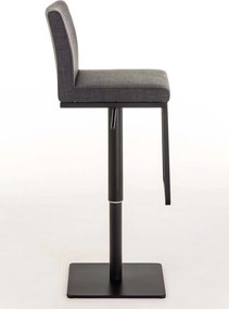 Banco de bar Panama B Tecido cinza escuro