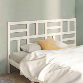 Cabeceira de cama 206x4x104 cm pinho maciço branco