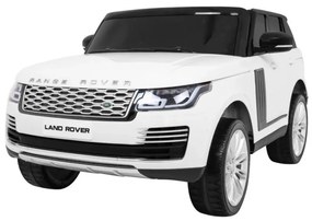 Carro elétrico para Crianças 2 Lugares Range Rover HSE 2x12V 4x4 Rodas Espuma EVA, assento couro ecológico Branco