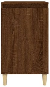 Mesa cabeceira 40x35x70 cm derivados madeira carvalho castanho