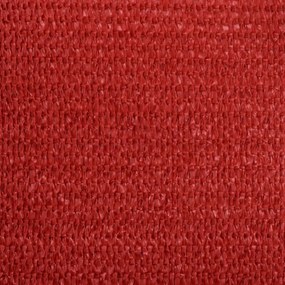 Para-sol estilo vela 160 g/m² 2x4,5 m PEAD vermelho